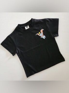 Disney At Noon Black Tee with Dumbo Graphic